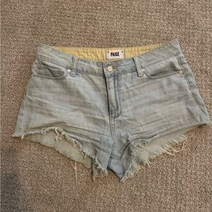 Paige KEIRA Light Blue Denim Women Shorts